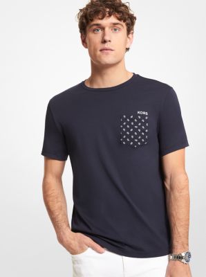 Paisley Pocket Cotton T-Shirt