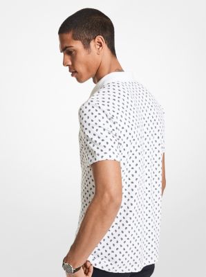 Paisley Stretch Cotton Polo Shirt image number 2