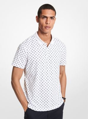 Paisley Stretch Cotton Polo Shirt