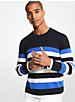Striped Cotton Blend Sweater image number 0