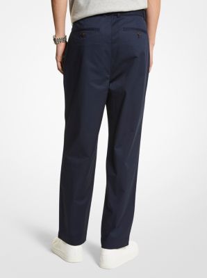 Stretch Cotton Belted Trousers image number 1