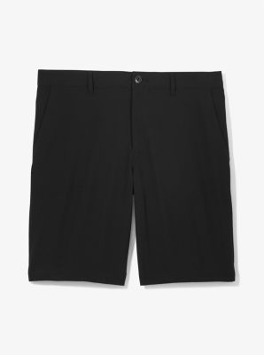 Short de golf ajusté tissé