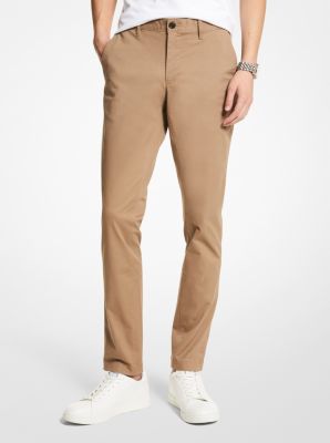 Pantalon chino en mélange de coton coupe slim image number 0