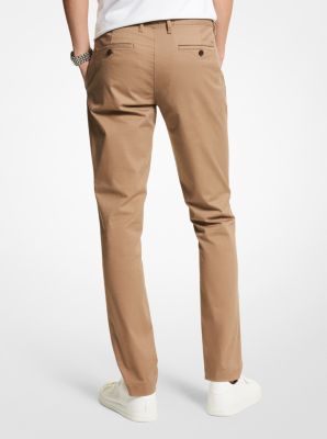 Pantalon chino en mélange de coton coupe slim image number 1