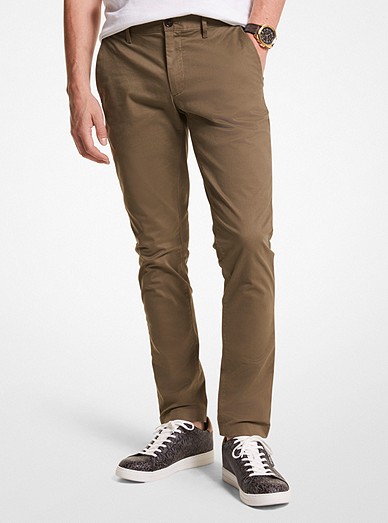 Slim Fit Cotton-blend Chino Pants | Michael Kors