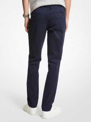 Pantalone chino slim-fit in misto cotone image number 1