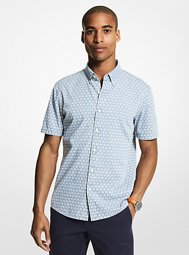 Homme Vêtements Chemises Chemises casual et boutonnées Chemise Michael Kors pour homme en coloris Gris 