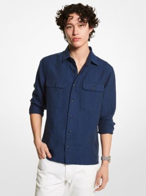 Slim-fit Linen Shirt | Michael Kors