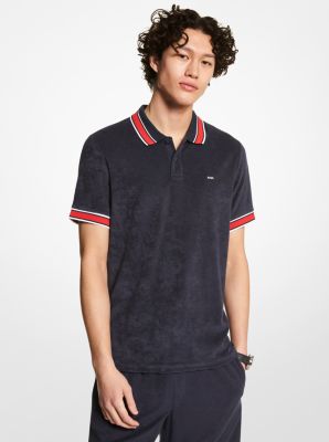 French Terry Polo Shirt in MIDNIGHT | Michael Kors
