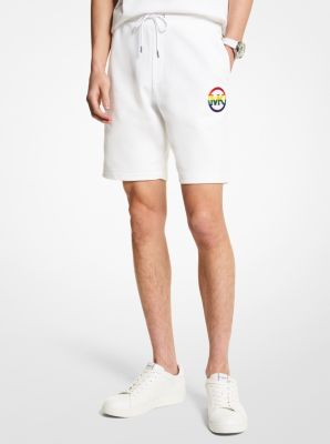 PRIDE Logo Cotton Blend Shorts | Michael Kors