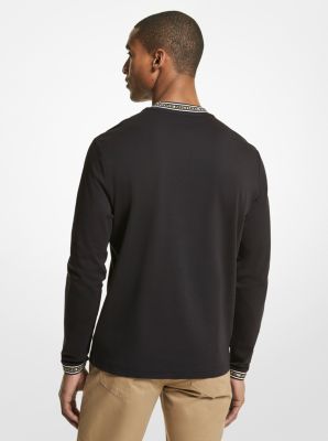 Jacquard Logo Tape Crew Neck Sweatshirt