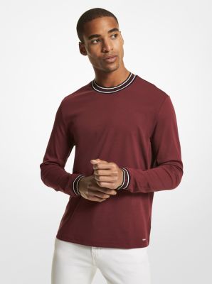 Logo Tape Cotton Crewneck Sweatshirt | Michael Kors