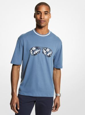 Floral Aviator Cotton T-shirt | Michael Kors