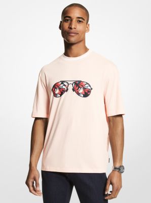 Floral Aviator Cotton T-shirt | Michael Kors