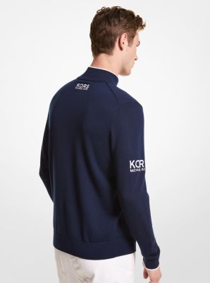 Merino Wool Golf Quarter-Zip Sweater image number 1