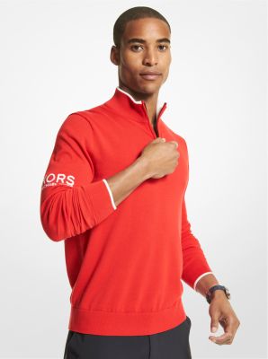 Merino Wool Golf Quarter-Zip Sweater image number 0