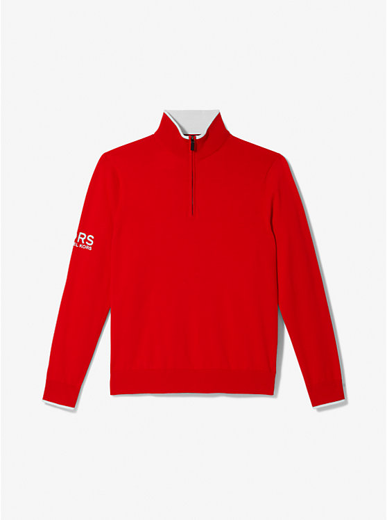 Merino Wool Golf Quarter-Zip Sweater image number 2