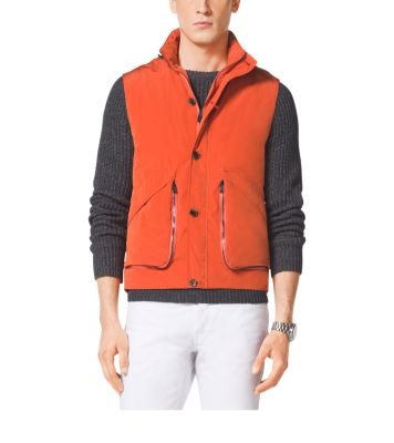 michael kors vest mens orange