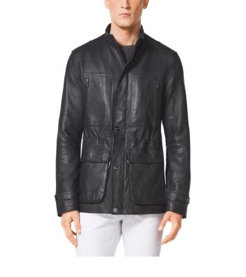 Leather Utility Jacket