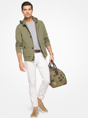 Veste &agrave; capuchon en m&eacute;lange de coton