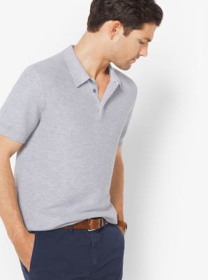 Silk And Cotton Polo Shirt