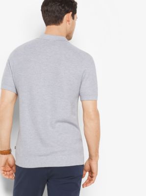 Silk And Cotton Polo Shirt