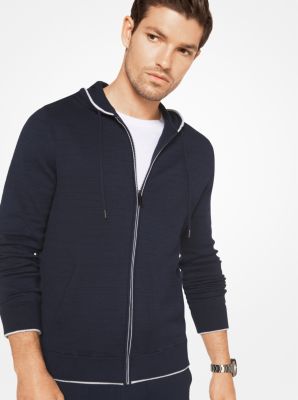 Cotton-Blend Zip-Up Hoodie