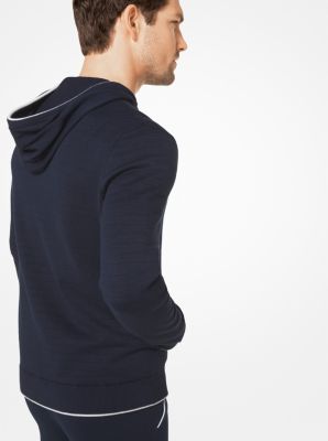 Cotton-Blend Zip-Up Hoodie