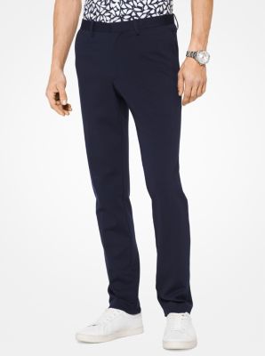 Slim-Fit Ponte Trousers