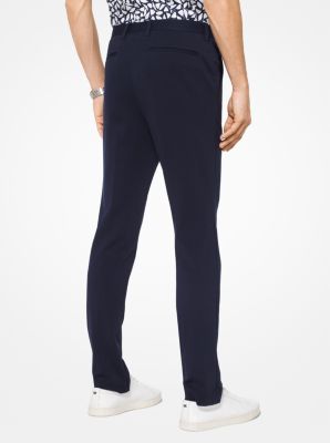 Slim-Fit Ponte Trousers