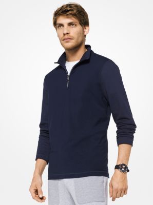 Michael kors deals half zip sweater