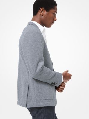 Cotton-Blend Piqu&eacute; Blazer