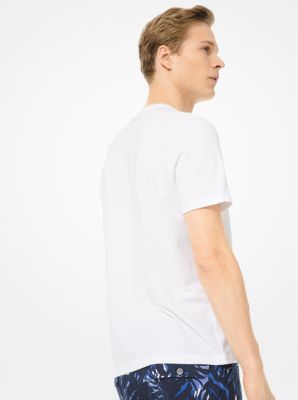 T-shirt ray&eacute; &agrave; logo