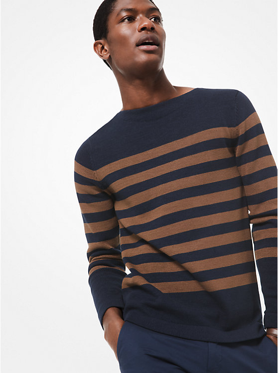 Striped Cotton Sweater image number 0