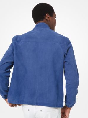 Perforated Suede Track Jacket