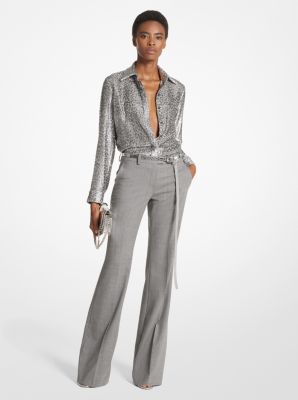 Hansen Leopard Metallic Fil Coupé Shirt image number 0