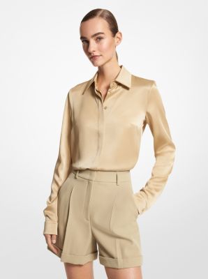 Hansen Charmeuse Shirt in DUNE | Michael Kors