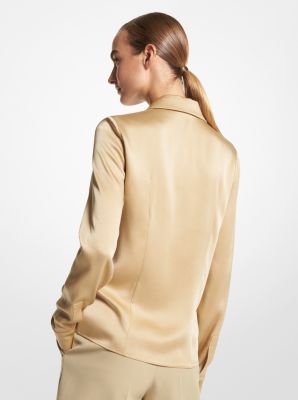 Hansen Charmeuse Shirt in DUNE | Michael Kors