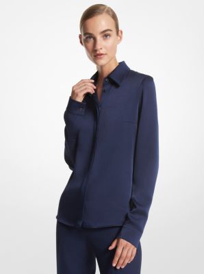 Michael kors hot sale polo womens navy