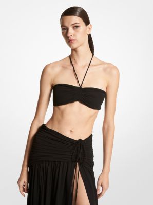 Bandeau halter de punto liso mate image number 0
