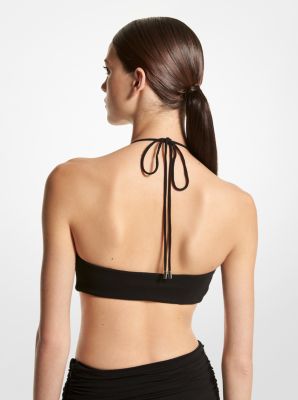 Bandeau halter de punto liso mate image number 1