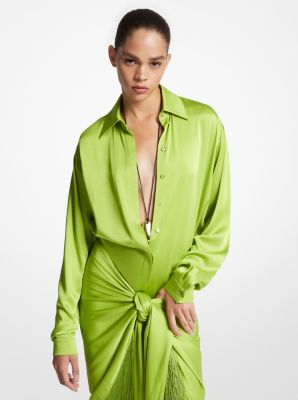 Charmeuse Boyfriend Shirt