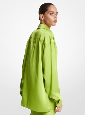 Charmeuse Boyfriend Shirt