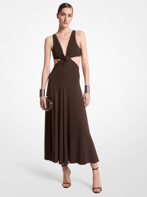 Jersey stretch cutout midi dress - Michael Kors Collection - Women