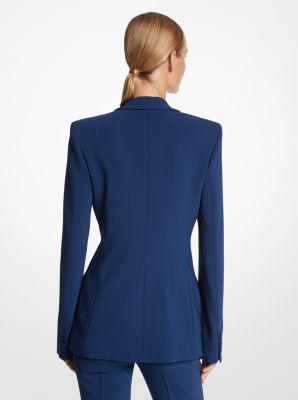 Georgina Stretch Pebble Crepe Blazer