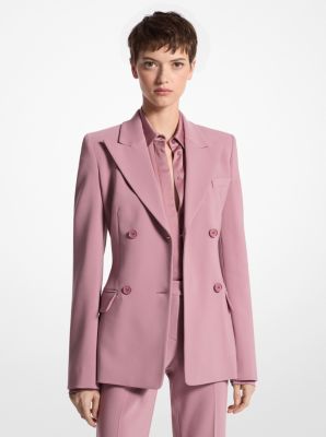 Blazer de crepé de lana elástica