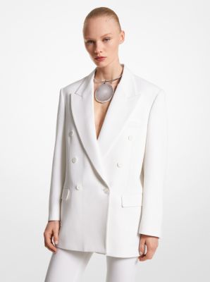 White wool blazer clearance womens