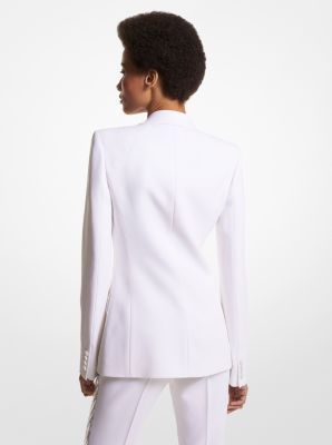 Georgina Hand Embellished Double Crepe Sablé Blazer