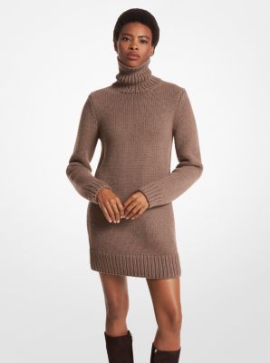 Cashmere turtleneck sweater store dress