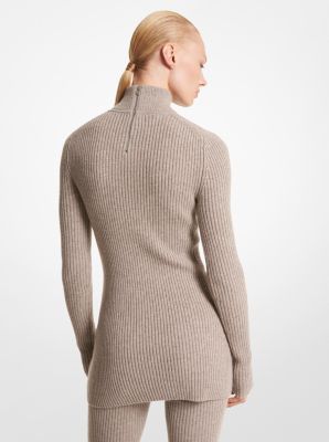 TAUPE OMEN RIBBED BODYSUIT - ShopperBoard